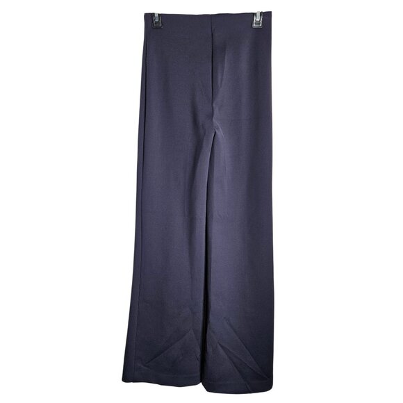 Elie Tahari Womens XS Blue Flat Front High Waist Wide-Leg Pants Careerwear - Picture 4 of 11